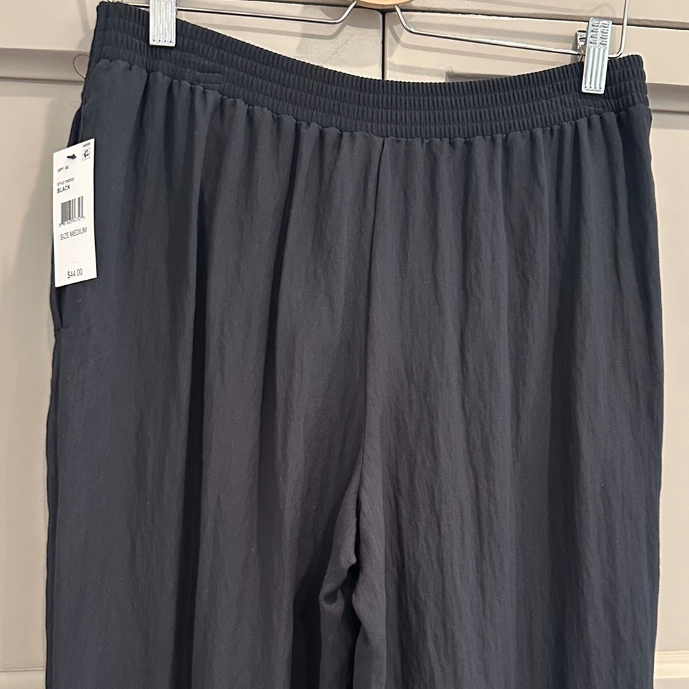 BCX Wide Leg Black Pants New - Picture 10 of 10